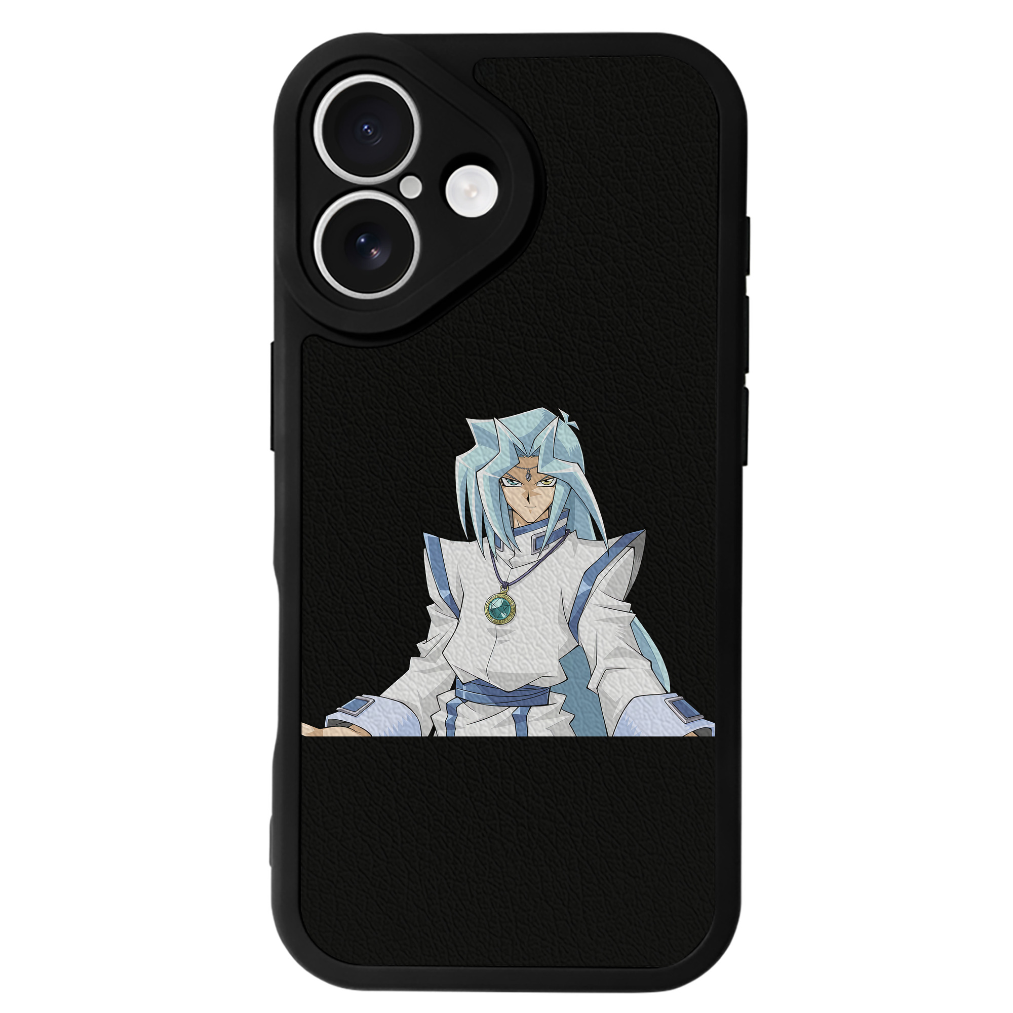 （画像用） 遊☆戯☆王 Yu-Gi-Oh! 【iPhone 16シリーズ対応】シリコンスマホケース（レザー調） 材質：シリコン
